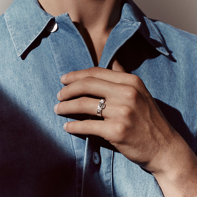 HERMES Collier de Chien GM ringリング 10号指輪 Anel Collier de Chien, modelo pequeno | Hermès Brasil